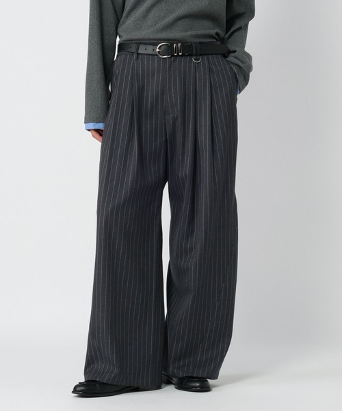 RAGEBLUE(レイジブルー)の「3D CURVED WIDE SLACKS/3Dカーブワイドスラックス(スラックス・メンズ・ダークグレー/ブラック/グレー・LARGE/MEDIUM)」の3枚目の写真