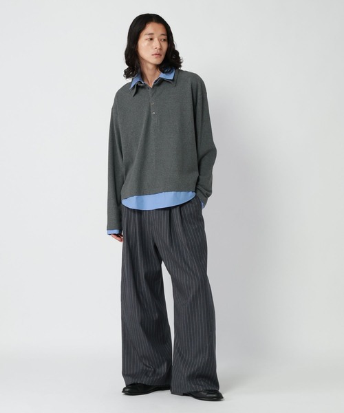 RAGEBLUE(レイジブルー)の「3D CURVED WIDE SLACKS/3Dカーブワイドスラックス(スラックス・メンズ・ダークグレー/ブラック/グレー・LARGE/MEDIUM)」の14枚目の写真