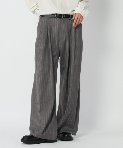 RAGEBLUE(レイジブルー)の「3D CURVED WIDE SLACKS/3Dカーブワイドスラックス(スラックス・メンズ・ダークグレー/ブラック/グレー・LARGE/MEDIUM)」の5枚目の写真
