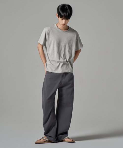 WAAR(ワール)の「M284 サマー カチオン カーブド パンツ_チャコール(デニムパンツ・メンズ・その他・SMALL/MEDIUM/LARGE)」の5枚目の写真