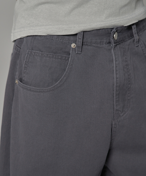 WAAR(ワール)の「M284 サマー カチオン カーブド パンツ_チャコール(デニムパンツ・メンズ・その他・SMALL/MEDIUM/LARGE)」の8枚目の写真