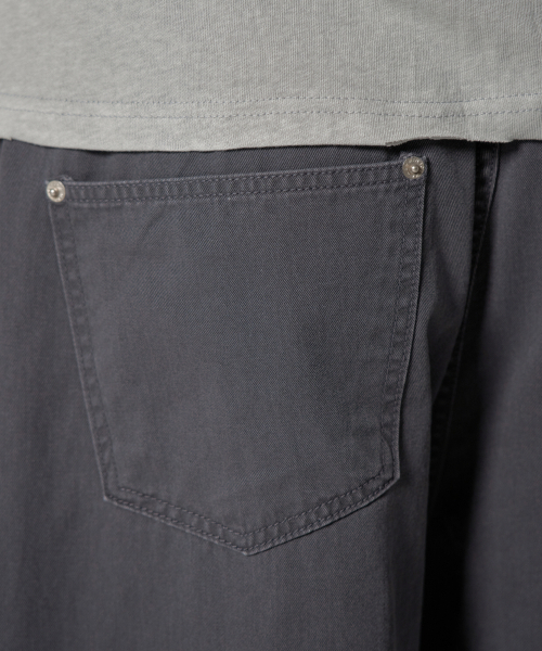 WAAR(ワール)の「M284 サマー カチオン カーブド パンツ_チャコール(デニムパンツ・メンズ・その他・SMALL/MEDIUM/LARGE)」の9枚目の写真