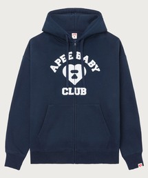 APEE HEART COLLEGE PRINT ZIP HOODIE