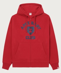 APEE HEART COLLEGE PRINT ZIP HOODIE