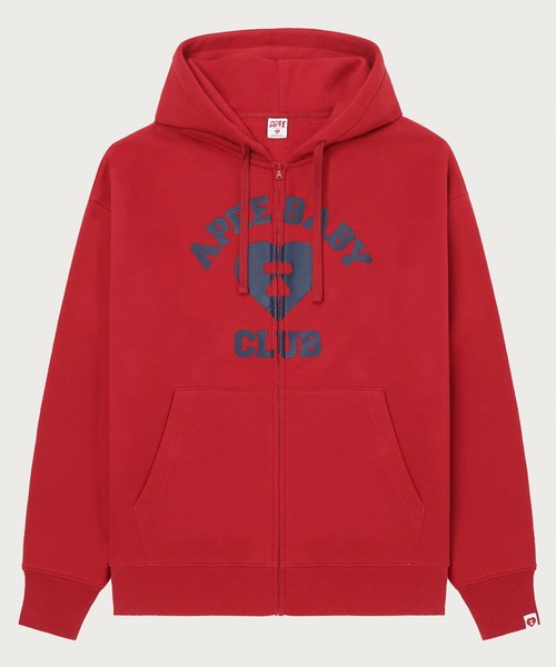 APEE BY A BATHING APE（エイピーバイアベイシングエイプ）の「APEE HEART COLLEGE PRINT ZIP HOODIE（パーカー・レディース・グレー/ネイビー/バーガンディー・X-SMALL/SMALL）」の3枚目の写真