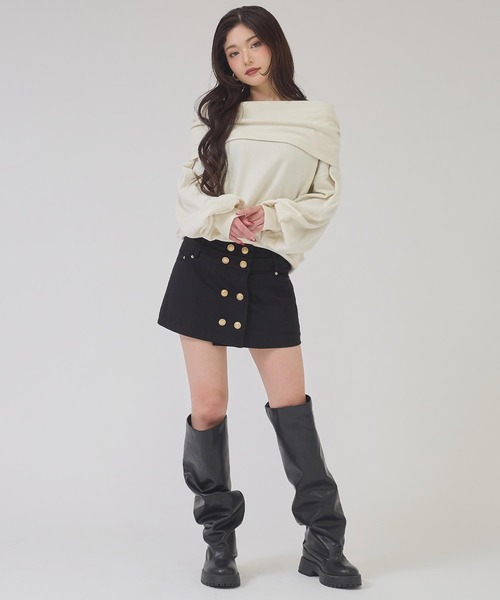 ANAP(アナップ)の「オフショルフーディプルオーバー(その他トップス・レディース・ブラック/グレー/ベージュ系その他・F)」の8枚目の写真