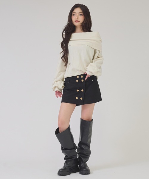 ANAP(アナップ)の「オフショルフーディプルオーバー(その他トップス・レディース・ブラック/グレー/ベージュ系その他・F)」の9枚目の写真