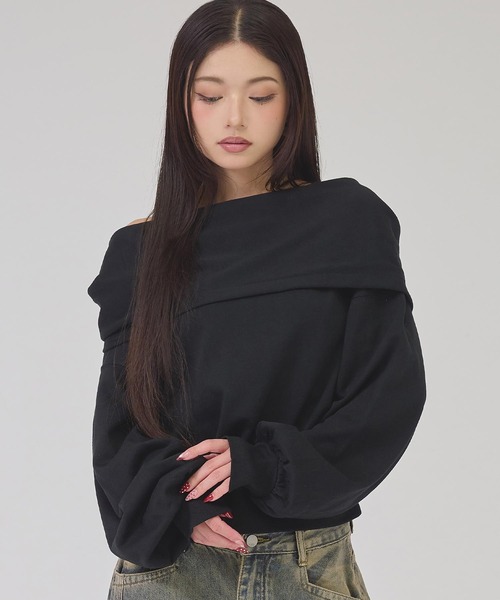 ANAP(アナップ)の「オフショルフーディプルオーバー(その他トップス・レディース・ブラック/グレー/ベージュ系その他・F)」の15枚目の写真
