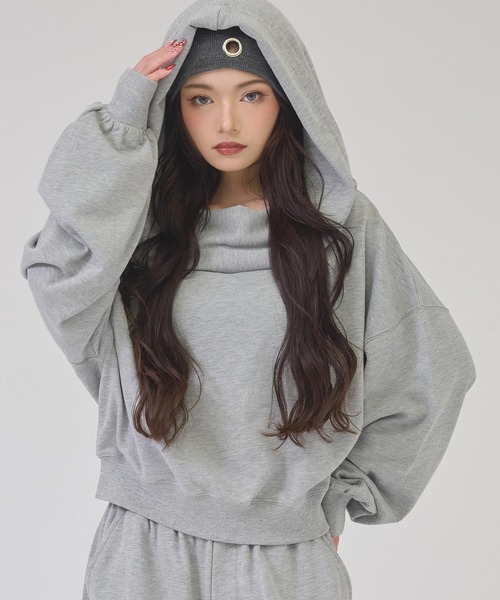 ANAP(アナップ)の「オフショルフーディプルオーバー(その他トップス・レディース・ブラック/グレー/ベージュ系その他・F)」の10枚目の写真