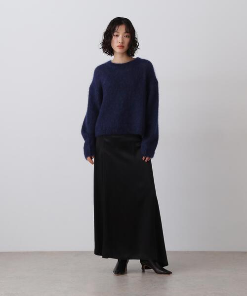 YLEVE(イレーヴ)の「YLEVE / MOHAIR SILK KNIT PULL OVER(ニット/セーター・レディース・オレンジ/ネイビー・1)」の6枚目の写真