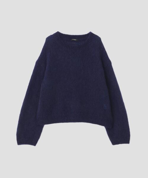 YLEVE(イレーヴ)の「YLEVE / MOHAIR SILK KNIT PULL OVER(ニット/セーター・レディース・オレンジ/ネイビー・1)」の7枚目の写真