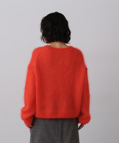 YLEVE(イレーヴ)の「YLEVE / MOHAIR SILK KNIT PULL OVER(ニット/セーター・レディース・オレンジ/ネイビー・1)」の11枚目の写真