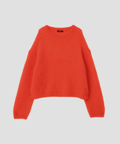 YLEVE(イレーヴ)の「YLEVE / MOHAIR SILK KNIT PULL OVER(ニット/セーター・レディース・オレンジ/ネイビー・1)」の15枚目の写真