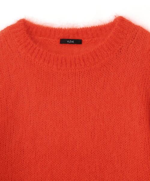 YLEVE(イレーヴ)の「YLEVE / MOHAIR SILK KNIT PULL OVER(ニット/セーター・レディース・オレンジ/ネイビー・1)」の16枚目の写真