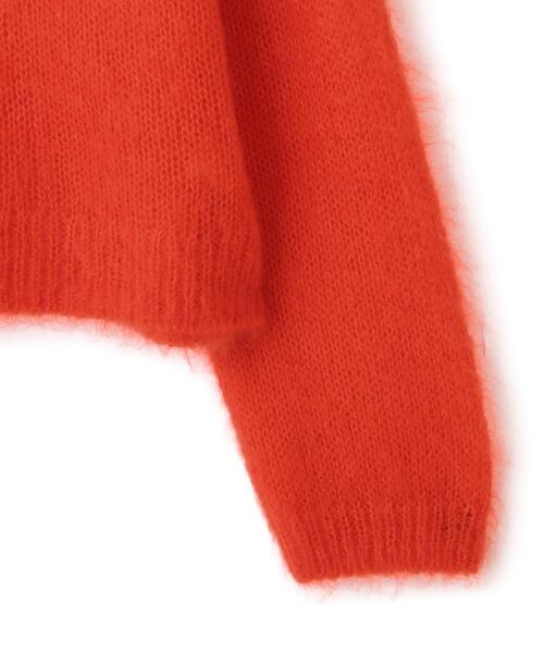 YLEVE(イレーヴ)の「YLEVE / MOHAIR SILK KNIT PULL OVER(ニット/セーター・レディース・オレンジ/ネイビー・1)」の3枚目の写真