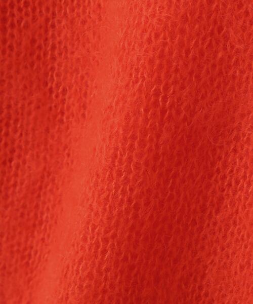 YLEVE(イレーヴ)の「YLEVE / MOHAIR SILK KNIT PULL OVER(ニット/セーター・レディース・オレンジ/ネイビー・1)」の4枚目の写真