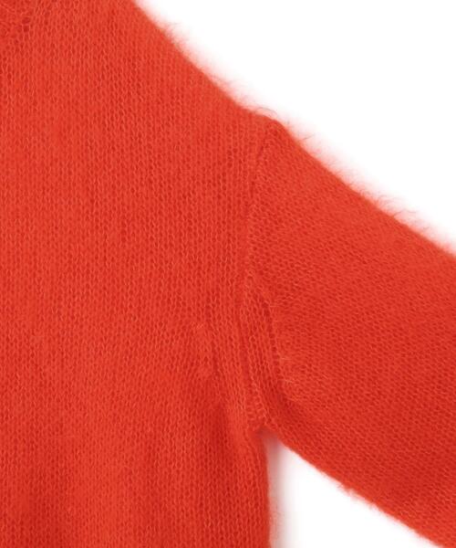 YLEVE(イレーヴ)の「YLEVE / MOHAIR SILK KNIT PULL OVER(ニット/セーター・レディース・オレンジ/ネイビー・1)」の5枚目の写真