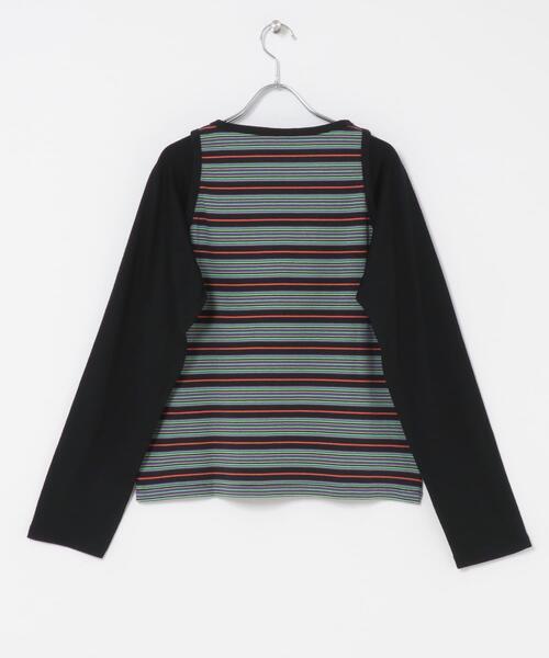URBAN RESEARCH(アーバンリサーチ)の「Girls department Club W.BORDER TANK LAYER LS(Tシャツ/カットソー・レディース・ブラック/ブラウン・FREE)」の16枚目の写真