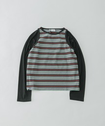 Girls department Club　W.BORDER TANK LAYER LS