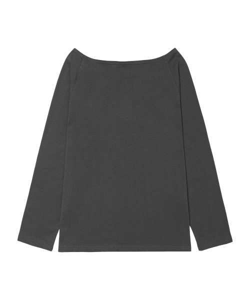 AMESWORLDWIDE(アメスワールドワイド)の「ANGEL ホットフィックス オフショルダー長袖Tシャツ チャコール(Tシャツ/カットソー・レディース・その他・FREE)」の3枚目の写真