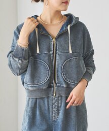 デニム裏毛パーカー【セットアップ】