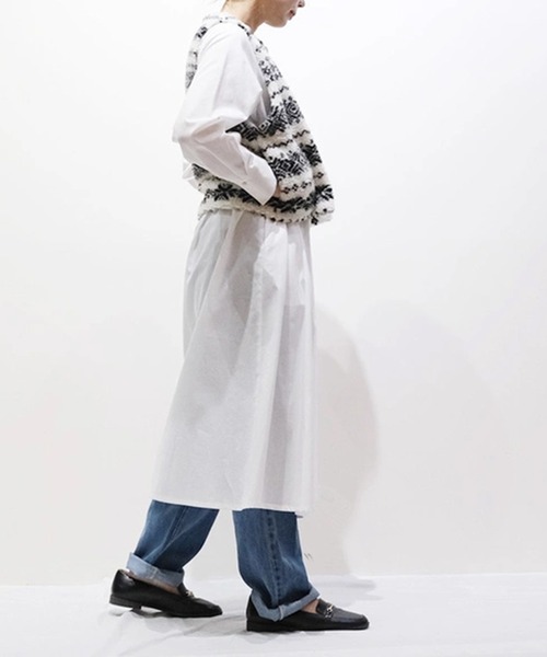 vent blanc(ヴァンブラン)の「VB:denicher デニシェ ノルディック ジャガード ボアベスト(ベスト・レディース・グレー/ホワイト・FREE)」の5枚目の写真