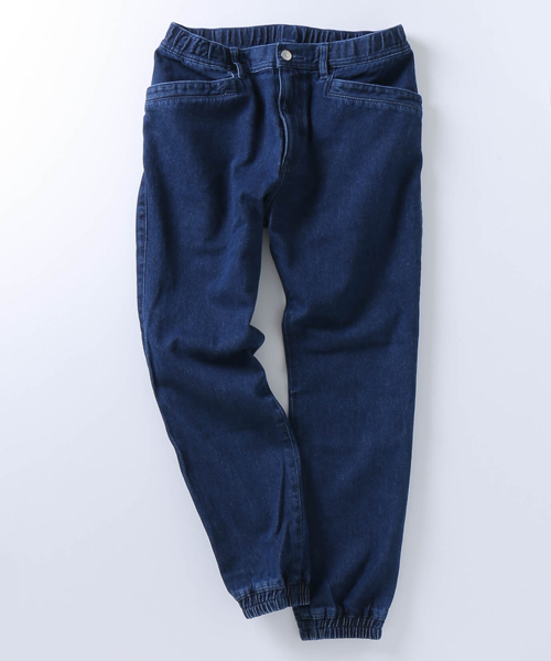 AMERICAN RAG CIE(アメリカンラグシー)の「AMERICAN RAG CIE 裾リブ デニムパンツ / 111-AUH-M161-PT063(その他パンツ・メンズ・インディゴブルー/ホワイト・1/2/3)」の1枚目の写真