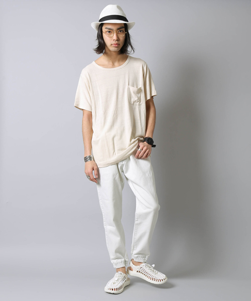 AMERICAN RAG CIE(アメリカンラグシー)の「AMERICAN RAG CIE 裾リブ デニムパンツ / 111-AUH-M161-PT063(その他パンツ・メンズ・インディゴブルー/ホワイト・1/2/3)」の15枚目の写真