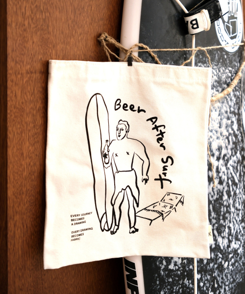 MATT AND MEL（マットアンドメル）の「[Drawing Bag] Surfer（エコバッグ/サブバッグ・レディース・その他・FREE）」の3枚目の写真