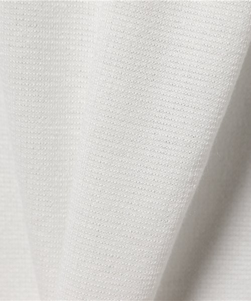 REAL CUBE（リアルキューブ）の「CYNICAL 裾タックシンプル七分袖ワンピース（ワンピース・レディース・オフホワイト/ブルー・02）」の8枚目の写真