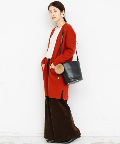 BEAUTY&YOUTH UNITED ARROWS（ビューティーアンドユースユナイテッドアローズ）の「BY∴ ソフトウールアゼロングカーディガン◆（カーディガン/ボレロ・レディース・グレー/ネイビー/オレンジ系その他・FREE）」の12枚目の写真