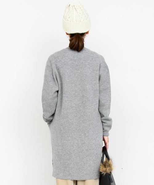 BEAUTY&YOUTH UNITED ARROWS（ビューティーアンドユースユナイテッドアローズ）の「BY∴ ソフトウールアゼロングカーディガン◆（カーディガン/ボレロ・レディース・グレー/ネイビー/オレンジ系その他・FREE）」の6枚目の写真