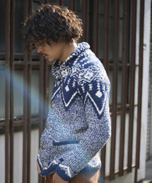 Denime | 【16AW新作予約】オルテガ柄ショールカラーカーディガン(カーディガン/ボレロ)