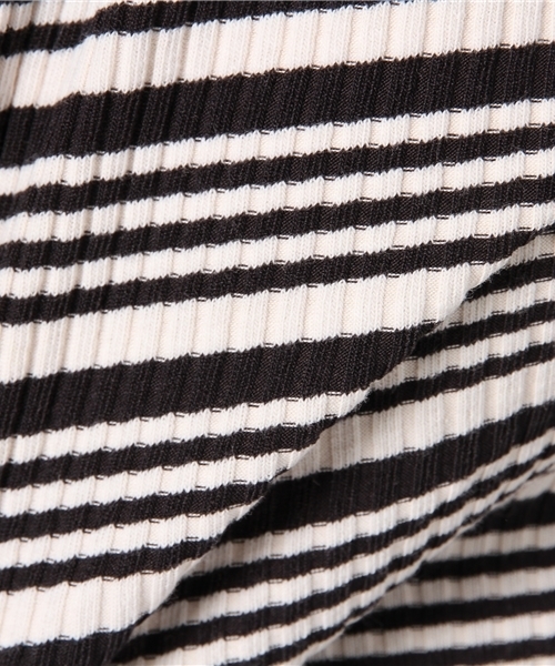 SWINGLE（スウィングル）の「チビフリルボーダーラグランプルオーバー◆（Tシャツ/カットソー・レディース・ブラック系その他/グレー系その他・SMALL）」の10枚目の写真