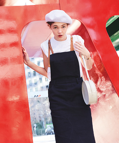 ORiental TRaffic（オリエンタルトラフィック）の「春夏新作★ラウンドショルダーバッグ★BA-159（ショルダーバッグ・レディース・ブラック/ベージュ・ﾌﾘ-）」の9枚目の写真