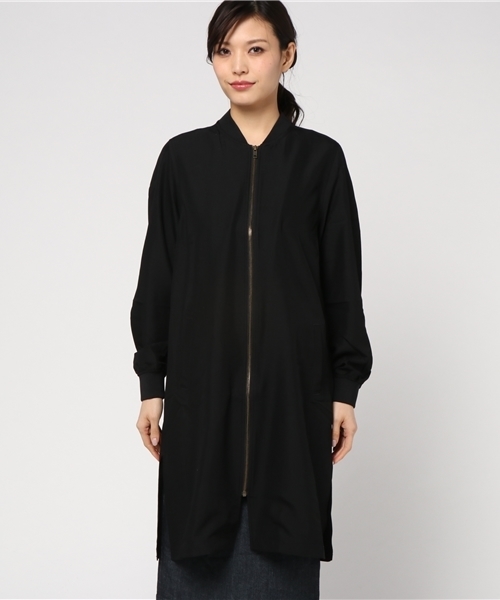 Honeys（ハニーズ）の「ロングリブブルゾン（ブルゾン・レディース・ベージュ/ブラック/カーキ・M/L）」の4枚目の写真