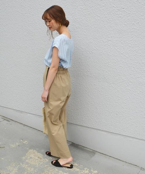 極美品✨最現行 ポロバイラルフローレン フレンチスリーブ シャツ バンドカラー ノースリーブ シャツ 夏 レディース 薄手 前開き ボタン留め 綿