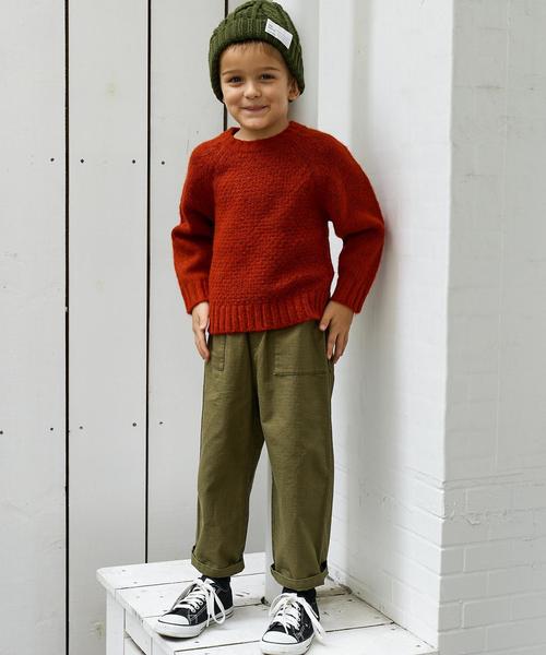 green label relaxing（グリーンレーベルリラクシング）の「【キッズ】ベイカーパンツ 9L ◆（その他パンツ・キッズ・ベージュ/オリーブ・135/115/125/105）」の12枚目の写真