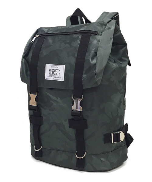 PRODUCTY WARRANTY（プロダクティワランティ）の「【 PRODUCTY WARRANTY 】 プロダクティー ダブルバックル フラップ バックパック（バックパック/リュック・レディース・ブラック/グレー/ブラック×ホワイト/ホワイト系その他/ブラック系その他/グレー系その他/グリーン系その他/ブルー系その他/チャコール/ブラック系その他2/ブラック系その他3/ブルー系その他2/オリーブ/サックスブルー/レッド/ブラック系その他4/チャコールグレー/ベージュ・FREE）」の15枚目の写真