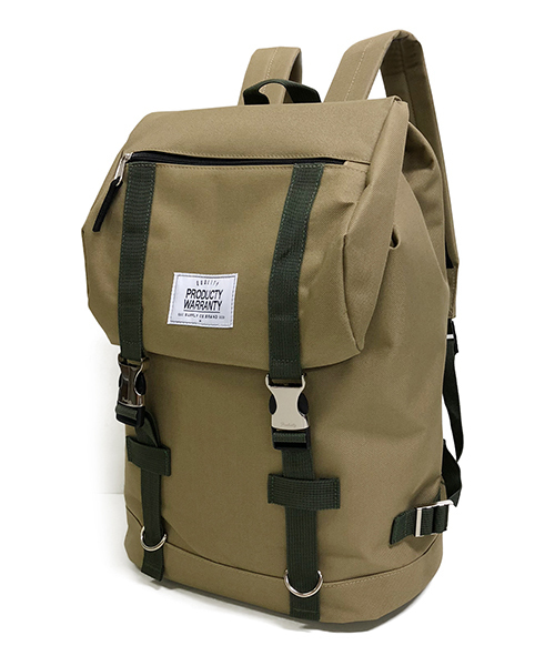 PRODUCTY WARRANTY（プロダクティワランティ）の「【 PRODUCTY WARRANTY 】 プロダクティー ダブルバックル フラップ バックパック（バックパック/リュック・レディース・ブラック/グレー/ブラック×ホワイト/ホワイト系その他/ブラック系その他/グレー系その他/グリーン系その他/ブルー系その他/チャコール/ブラック系その他2/ブラック系その他3/ブルー系その他2/オリーブ/サックスブルー/レッド/ブラック系その他4/チャコールグレー/ベージュ・FREE）」の14枚目の写真