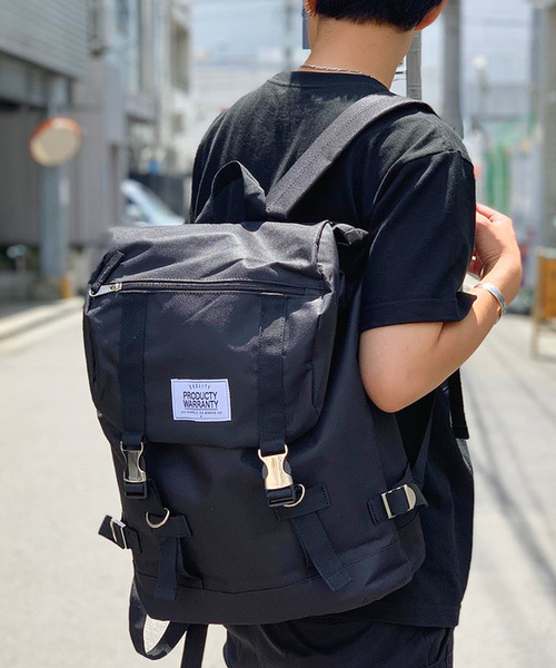 PRODUCTY WARRANTY（プロダクティワランティ）の「【 PRODUCTY WARRANTY 】 プロダクティー ダブルバックル フラップ バックパック（バックパック/リュック・レディース・ブラック/グレー/ブラック×ホワイト/ホワイト系その他/ブラック系その他/グレー系その他/グリーン系その他/ブルー系その他/チャコール/ブラック系その他2/ブラック系その他3/ブルー系その他2/オリーブ/サックスブルー/レッド/ブラック系その他4/チャコールグレー/ベージュ・FREE）」の21枚目の写真