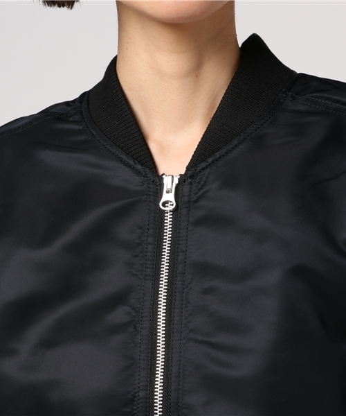 laboratory work（ラボラトリーワーク）の「ＢＩＧスリーブＭＡ－1（MA-1・レディース・ブラック/カーキ・MEDIUM）」の5枚目の写真