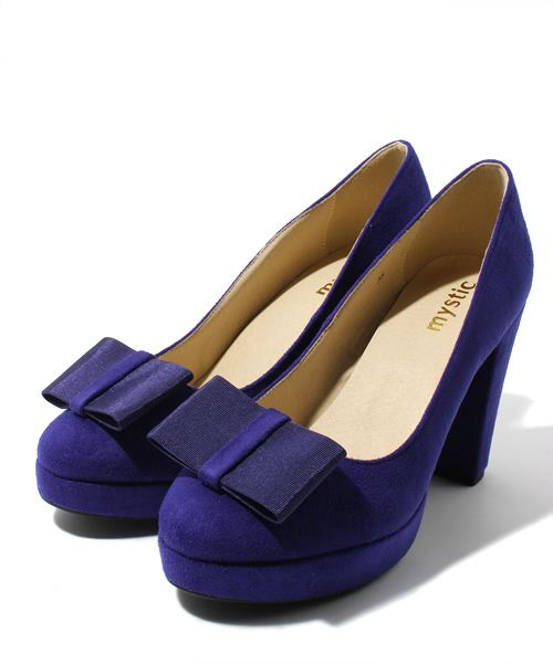 mystic(ミスティック)の「リボンパンプス(パンプス・レディース・ブラック/ブルー/ボルドー・36/37/38)」の2枚目の写真