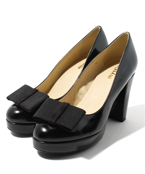 mystic(ミスティック)の「リボンパンプス(パンプス・レディース・ブラック/ブルー/ボルドー・36/37/38)」の1枚目の写真
