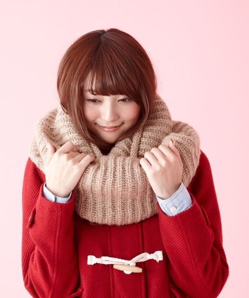 WEGO(ウィゴー)の「リブニットスヌード(ストール/ショール・レディース・ブラック/グレー/ベージュ/ブルー/ネイビー/ピンク/ワイン・FREE)」の1枚目の写真