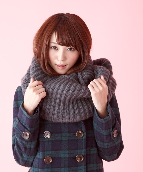 WEGO(ウィゴー)の「リブニットスヌード(ストール/ショール・レディース・ブラック/グレー/ベージュ/ブルー/ネイビー/ピンク/ワイン・FREE)」の3枚目の写真