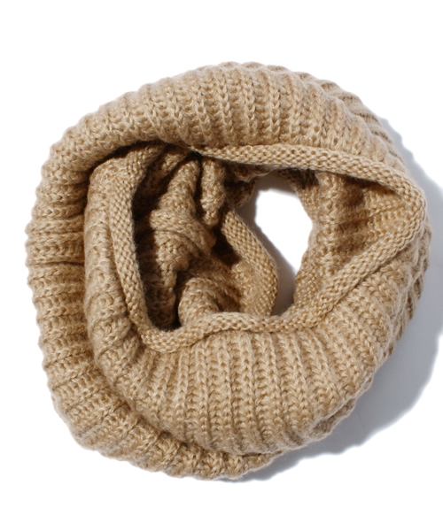 WEGO(ウィゴー)の「リブニットスヌード(ストール/ショール・レディース・ブラック/グレー/ベージュ/ブルー/ネイビー/ピンク/ワイン・FREE)」の14枚目の写真