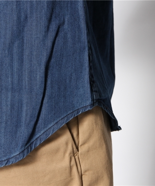 coen(コーエン)の「デニムワークシャツ(シャツ/ブラウス・レディース・Navy・MEDIUM/LARGE)」の18枚目の写真