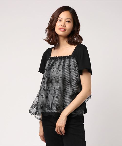 axes femme エプロン風トップス axes femme エプロン風レース カットソー - メルカリ