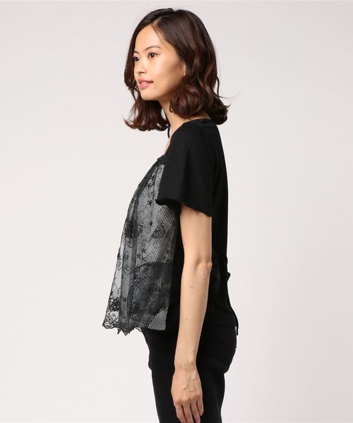 axes femme エプロン風トップス axes femme（アクシーズファム）の「チェック柄エプロン風プル